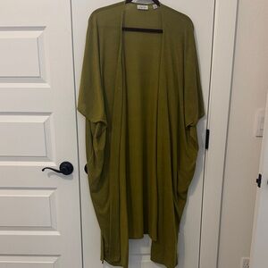 New York & Company Olive Green Cardigan